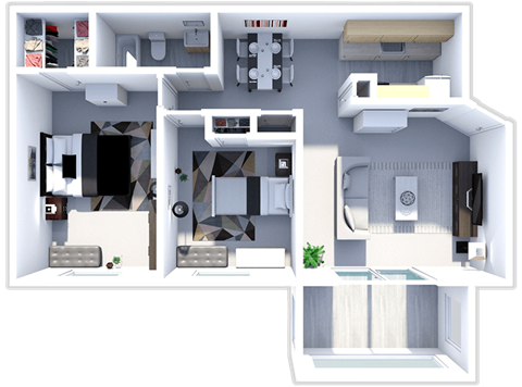 a floor plan of a house